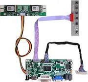 GeeekPi HDMI+VGA+DVI+Audio Input LCD Controller Driver Board for HSD190MEN4 M170EN06 17" 19" 1280x1024 4CCFL 30Pins LCD Panel,Fit for Arcade1Up Monitor