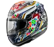 Arai Corsair X Nakagami 3 Snell Motorcycle Fiberglass Helmet USA Model Medium