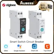 Tuya Zigbee Din Rail Switch Relay Tongou Smart Circuit Breaker With Metering 1P