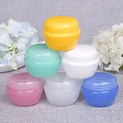 Pack of 12 Empty Travel Size Cosmetic Cream Jar in Assorted Color 30ml/1oz