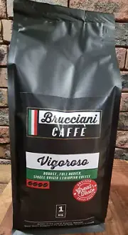 'Brucciani Caffe Vigoroso' Ethiopian Coffee Beans Dark Roasted in Perth 1 kg
