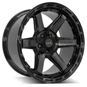 20x10 4PLAY 4P63 Gloss Black Brushed Face Wheel 5x5/5x5.5 (-18mm)