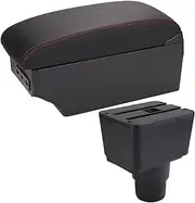 Car Centre Console Storage Box for f&ord for EcoSport 2018 2019 2020 2021 Car Armrest Box Interior Details Retrofit Car Accessories Center Storage Box Center Console BHYYDSS(A1 7USB)