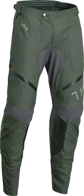 THOR 2901-10433 Terrain In-the-Boot Pants - Army Green/Charcoal - 36