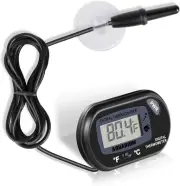 NEPTONION Aquarium Thermometer LCD Digital Aquarium Thermometer with Suction Cu