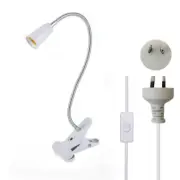 EU US Plug 360 Degrees Flexible Desk Lamp Holder E27 Base Light Socket Gooseneck