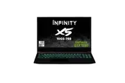 Infinity X5-10G5, I7-10750H, GTX 1650, 16GB RAM 512GB SSD, 15.6" Windows 11, Black - Excellent - Refurbished