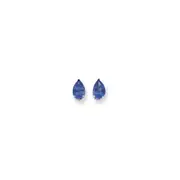 14k Yellow Gold Tsavorite pear stud Earrings