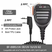 UV-5R Microphone Speaker UV-K5/5R Plus Walkie Talkie UV-82/BF-F8HP Radio PTT Mic