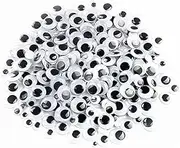 AIMALL 700x Premium Google Googly Eyes with Adhesive Back, Joggle Moveable Black Eye Wiggly Craft Stick On Adhesive - Perfect for Kids and Holiday Decorations