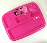 NEW Zak! Disney VAMPIRINA Vee Wolfie Divided PLATE Mealtime Section Tray PINK