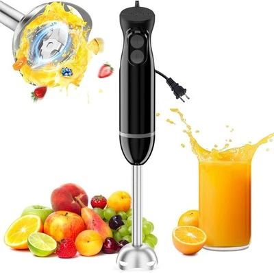 Hand Blender 2-Speed Stick Mixer, Stainless Steel