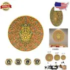 Handcrafted 3D Hamsa Mandala Wall Art - Spiritual Decorative Wood Decor