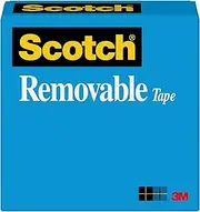 Scotch Restickable Removable Tape, 19mm x 32.9m, Clear, (811)