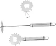 IWOWHERO 3Pcs BBQ Cleaning Scraper Grill Scraper Tool for Porcelain Cast Grates Easy to Use for Camping Outdoor Barbecue