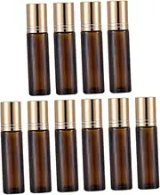 Ipetboom 10Pcs Essential Oil Roller Bottles Portable Containers for Eye Cream Perfume More Leakproof Design for Travel Daily Use