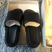 New Adidas Y-3 Yohji Yamamoto Platform Puff Slides Black GW8631 Sz 11