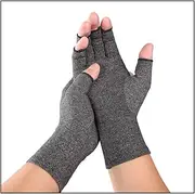 Dreneco Arthritis Gloves, Compression Gloves for Rheumatoid & Osteoarthritis, Hand Gloves Provide Arthritic Joint Pain Symptom Relief, Unisex, Open Finger