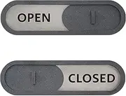 Open Closed Sliding Sign (Gray)