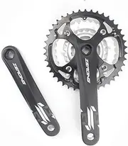 Bike Crankset, MTB Square Taper Crankset 170mm Crank Arm Set 22-32-42T Triple Chainring Mountain Bike 104BCD Cranksets,9 Speed