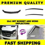MERCEDES BENZ SPRINTER 2006-13 Wind Rain deflectors & Bonnet Deflector Protector