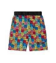 [Balmain Kids] Balmain Kids Monogram cotton jersey shorts Y 10 multicoloured