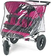 Rain Cover for Out'n'About Nipper 360 Double, fits All Versions and Now we Have Made it a Touch Wider to Make Life Even Easier. Made in The UK from Supersoft Clear PVC