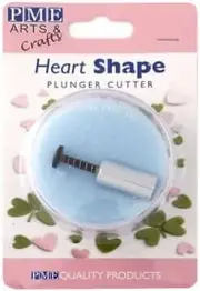 PME MH149 Heart Shape Aluminium Plunger Cutter, Large Size, 13 mm, White