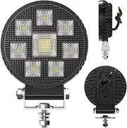 Led Offroad Lights | Led Work Light Bar for Trucks | High Power Amber Multi-Functional 360 Degree Rotatable Lighting for Truck Road ATV Trailer Automotive Use