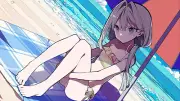 Anime loopers beach bikini Playmat Gaming Mat Desk