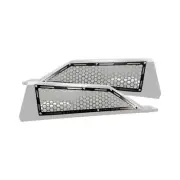 Steel Clutch & Intake Grille Bezels Polaris RZR XP Turbo Clear over Raw/Black