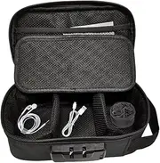 [Generic] Smell Proof Bag - Portable Document Organizer, Travel Storage Case | Multipurpose File Organizer with Lock, Multifunctional Storage Pouch for Cash, Card, Passport, Check, Bill, 8.27x4.13x3.15 Inches