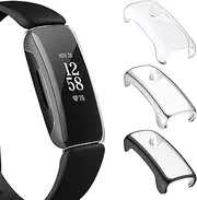 intended for Fitbit Inspire 2 Case, Full Coverage Screen Protector Soft TPU Plated Bumper Shell Protective Cover intended for Inspire 2 Fitness Tracker (Not intended for Inspire)