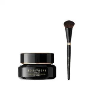 【Bobbi Brown 芭比波朗】女王粉霜無瑕組(冬蟲夏草極萃粉底霜 SPF 25++ 30ml+大師底妝刷)