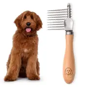 Dog Dematting Brush & Rake, Detangler Brush For Dogs, Comb Tool For Grooming,...