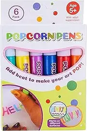 Set Of 6 Popcorns Drawing Pens Magic Pens Magic Pen For Kids Colored Bubble Paint Set Creative Markers For Scrapbooks Kindergarten For Kids Aged 5+