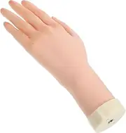 TEHAUX Bendable Simulated Hand Model Female Mannequin Hand for Jewelry Display Ring Stand for Nail Practice and Jewelry Organization