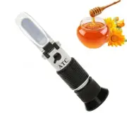 Honey 58-90% Brix Meter Measuring Concentration Refractometer w/ Calibration Oil