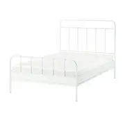 STJÄRNÖ bed frame, white/Luröy, Double