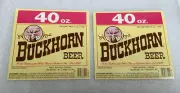 Buckhorn 40 oz Beer Labels Pabst Brewing Co Milwaukee WI
