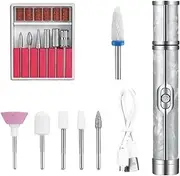 Electric Drill for Nails - Cordless Drill Set for Nails - Manicure Accessories, Hand Fingernail Tools, Gel Polish Remover for Manicure Home Salon