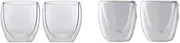 [Maxwell & Williams] Blend Double Wall Cup 250ML Set of 2 Gift Boxed and Blend Double Wall Espresso Cup 80ML Set of 2 Gift Boxed