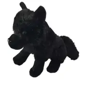 WILD REPUBLIC Black Wolf Dog Grimm Plush Stuffed Animal Plush Toy 12" Tall