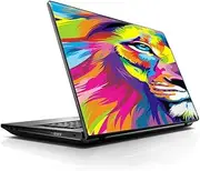 15 15.6 inch Laptop Notebook Skin Vinyl Sticker Cover Decal Fits 13.3" 14" 15.6" 16" HP Lenovo Apple Mac Dell Compaq Asus Acer/Colorful Lion Abstract Paint