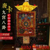 在飛比找Yahoo!奇摩拍賣優惠-佛藝館 尼泊爾然礦物顏料九宮八卦圖 西藏十二生肖唐卡裝飾畫佛