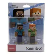 Nintendo Super Smash Bros. Ultimate Minecraft Steve & Alex 2-Pack Amiibo Figure