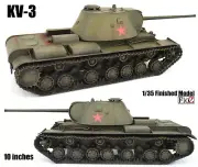 WWII USSR Russia KV-3 experimental heavy tank 1/35 FloZ finished tank model