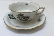 Herend Rothchild Birds Tea Cup/ Saucer #2 Motif