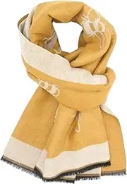 [GFM] Cashmere Texture Bumble Bees Shawl Scarf for Autumn Winter (BMBESHL)