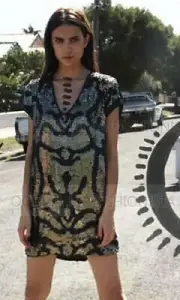 NWT Sass & Bide "The Brightest Darkness" Hand Sequinned Mini Dress Size 12 - 14